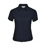 Bluzka damska Twill z krótkimi rękawami - french navy