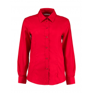Damska koszula Oxford Tailored Fit Workwear - red