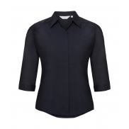 Bluzka popelinowa z rękawami 3/4 - french navy