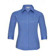 Bluzka popelinowa z rękawami 3/4 - corporate blue