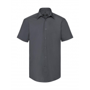 Koszula popelinowa z krótkimi rękawami - convoy grey