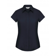 Bluzka popelinowa z krótkimi rękawami - french navy