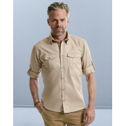 Koszula z podwijanymi rękawami (długie rękawy) - white