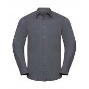 Koszula popelinowa z długimi rękawami - convoy grey