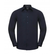 Koszula popelinowa z długimi rękawami - french navy