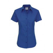 Bluzka popelinowa Heritage z krótkimi rękawami - blue chip