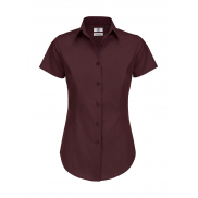 Bluzka Black Tie Elastane z krótkimi rękawami - luxurious red