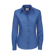 Bluzka Oxford z długimi rękawami - blue chip