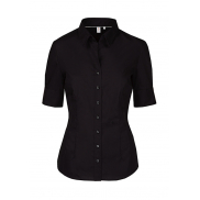 Bluzka Slim Fit Women 1/2 Kent - black