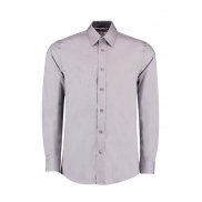 Koszula Oxford Premium Tailored Fit Contrast - silver grey/charcoal