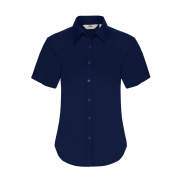 Bluzka Oxford z krótkimi rękawami - navy