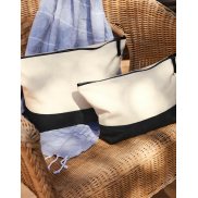 Głęboka saszetka na akcesoria - natural/black