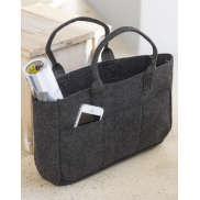 Torba z filcu z kieszeniami - charcoal melange