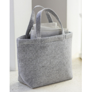 Mała zakupowa torebka z filcu - grey melange