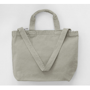 Płócienna torba na zamek Canvas - neutral grey