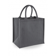 Torba z juty Midi - graphite grey/graphite grey