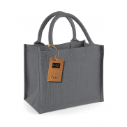 Torba z juty Mini - graphite grey/graphite grey