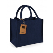 Torba z juty Mini - navy/navy
