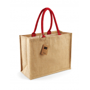 Torba Classic Jute - natural/bright red