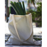 Torba z bawełny organicznej - Długie Uchwyty - snowwhite