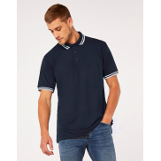 Polo z paseczkami Classic Fit - white/navy