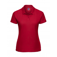 Polo damskie z włókien mieszanych - classic red