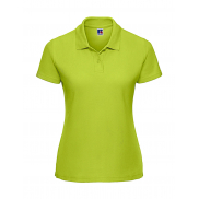 Polo damskie z włókien mieszanych - lime