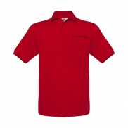 Polo Safran z kieszonką - red