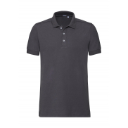 Męskie Polo Stretch Fitted - convoy grey