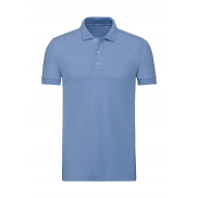 Męskie Polo Stretch Fitted - sky