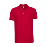 Męskie Polo Stretch Fitted - classic red