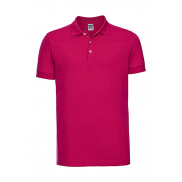 Męskie Polo Stretch Fitted - fuchsia