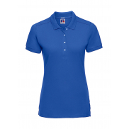 Damskie Polo Stretch Fitted - azure