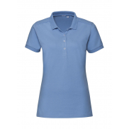 Damskie Polo Stretch Fitted - sky