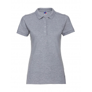 Damskie Polo Stretch Fitted - light oxford