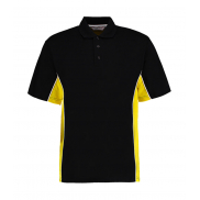 Classic Fit Track Polo - black/yellow/white