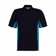 Classic Fit Track Polo - navy/turquoise/white
