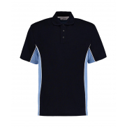 Classic Fit Track Polo - navy/light blue/white