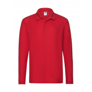 Polo Premium z długimi rękawami - red