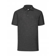 Polo z włókien mieszanych - dark heather grey