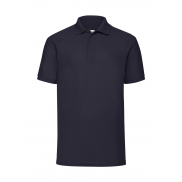 Polo z włókien mieszanych - deep navy