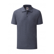 Polo z włókien mieszanych - heather navy