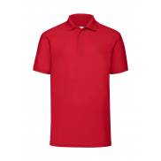 Polo z włókien mieszanych - red