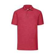 Polo z włókien mieszanych - heather red