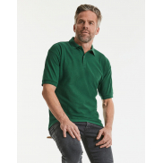 Polo z włókien mieszanych - white