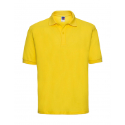 Polo z włókien mieszanych - yellow