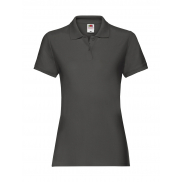 Damska Koszulka Polo Premium - light graphite
