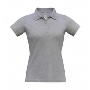Damskie Polo Safran - heather grey