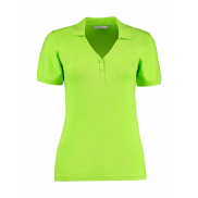 Damskie polo V-neck Regular Fit Comfortec® - lime