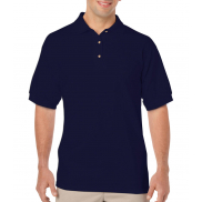 Męskie gładkie polo DryBlend Jersey - navy